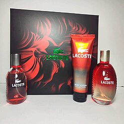 Estuche Lacoste Red 2 Perfumes + Crema
