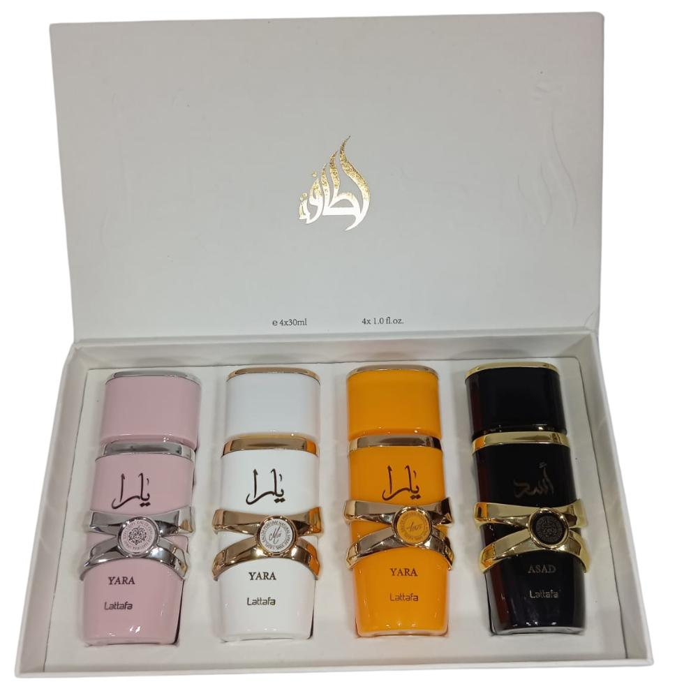 estuche-lattafa-yara-asad-equivalencia-Distriperfume
