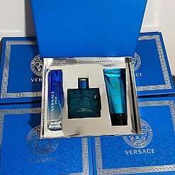 Estuche Eros Versace Perfume + Splash + Crema